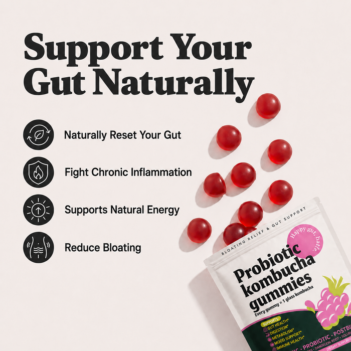 Kombucha Probiotic Gummies For Sudden Urgency
